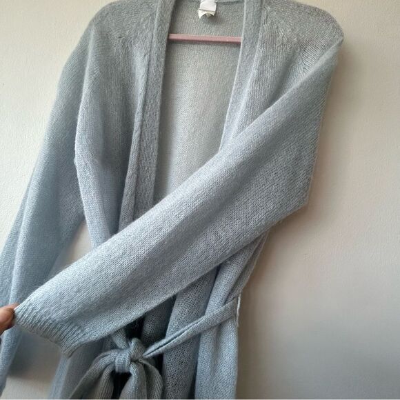 MaxMara Leisure Soft Blue Knitwear Wrap Cardigan in light blue - Picture 5 of 10